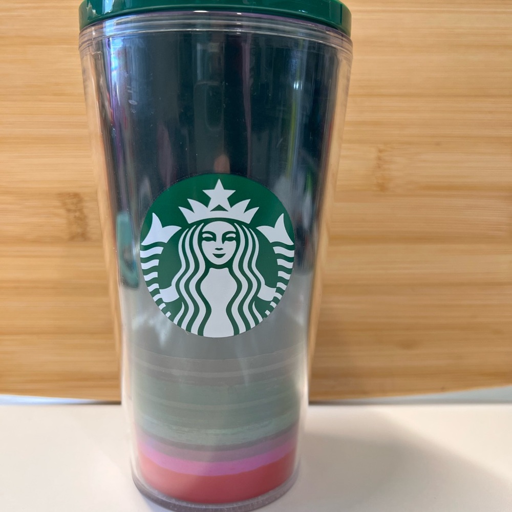 Starbucks Tumbler with Colorful pattern